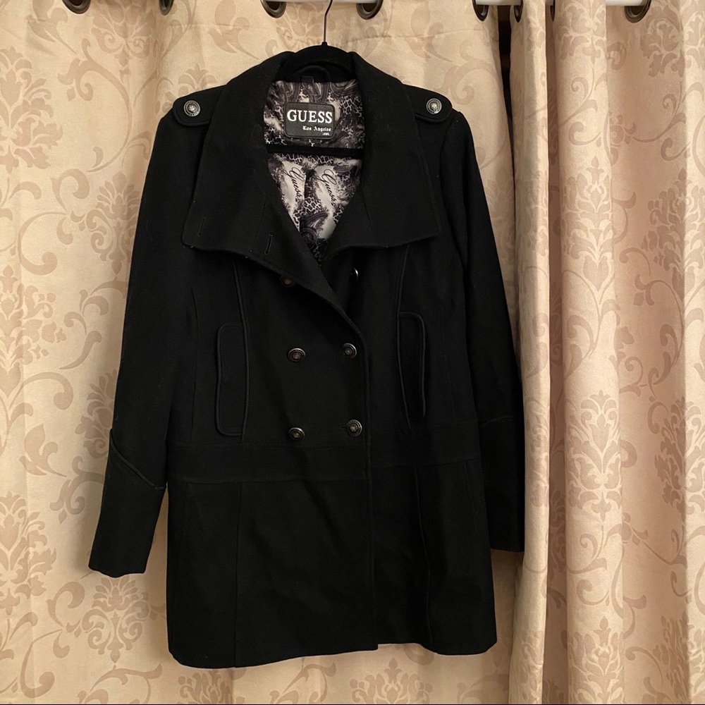 Black Guess Coat - XL
